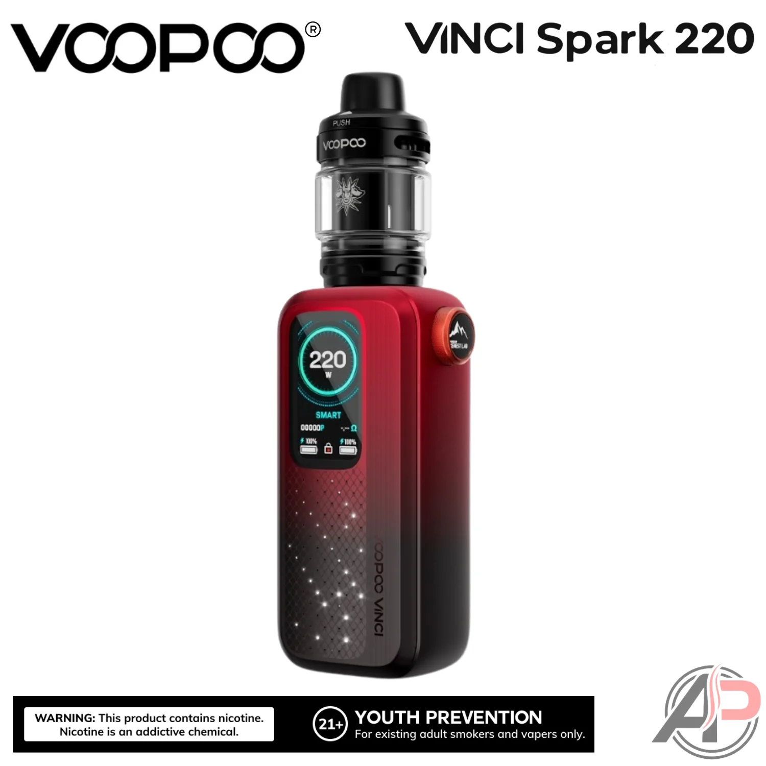 Voopoo Vinci Spark 220W Box Mod Starter Kit Device - Image 10