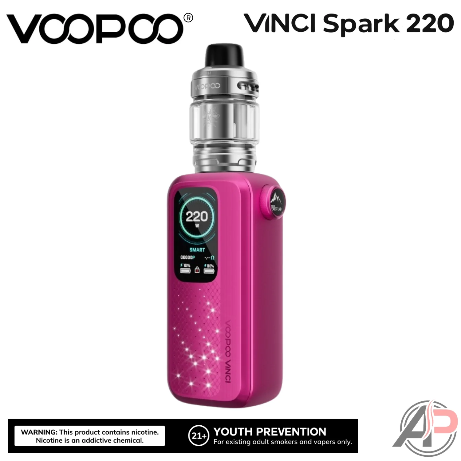 Voopoo Vinci Spark 220W Box Mod Starter Kit Device - Image 8