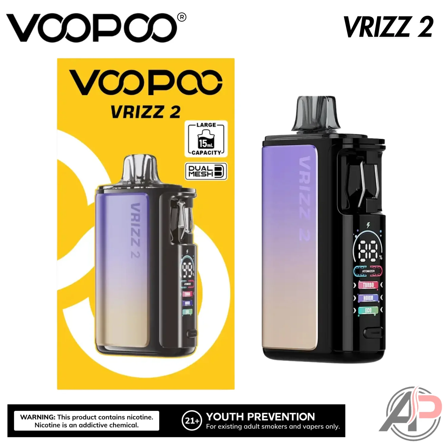 Voopoo Vrizz 2 Pod System Starter Kit Device - Image 10