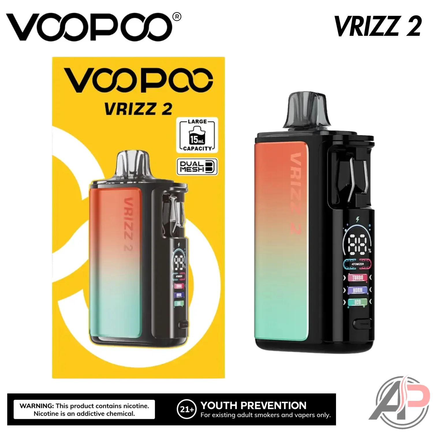 Voopoo Vrizz 2 Pod System Starter Kit Device - Image 11