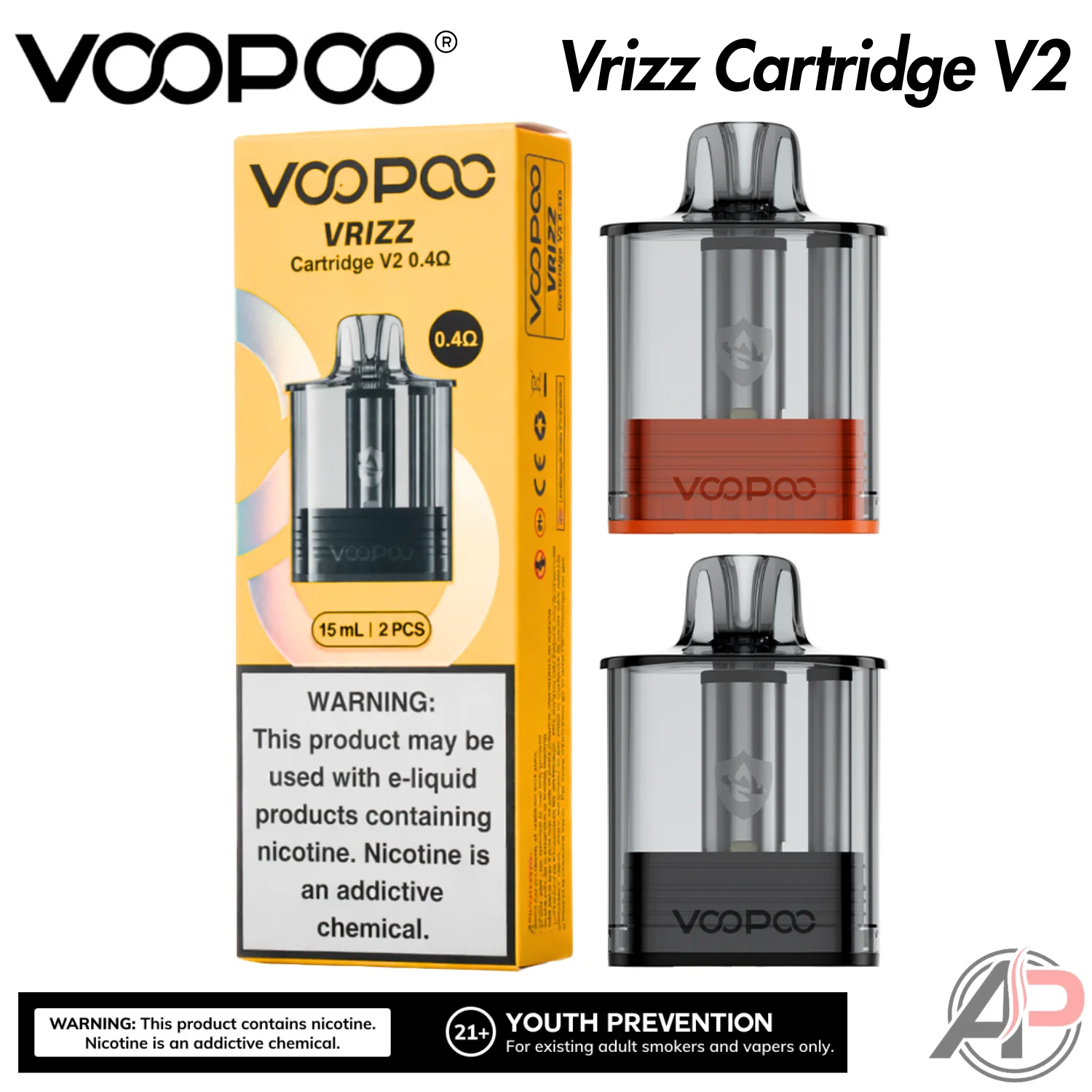 Voopoo Vrizz 2 Replacement Pod Cartridges 2 Pack - Image 2