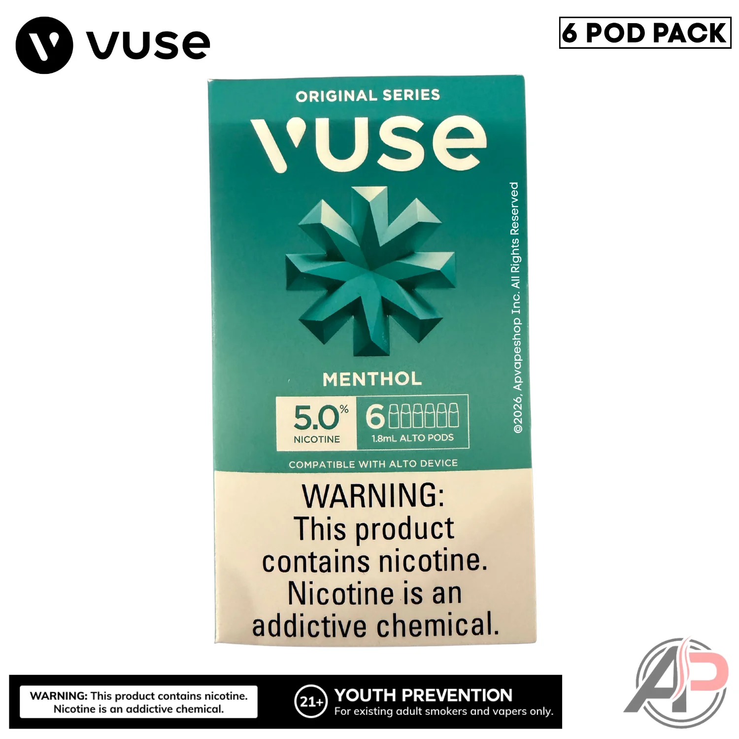 Vuse Alto Menthol Pods 6 Pack - Image 2