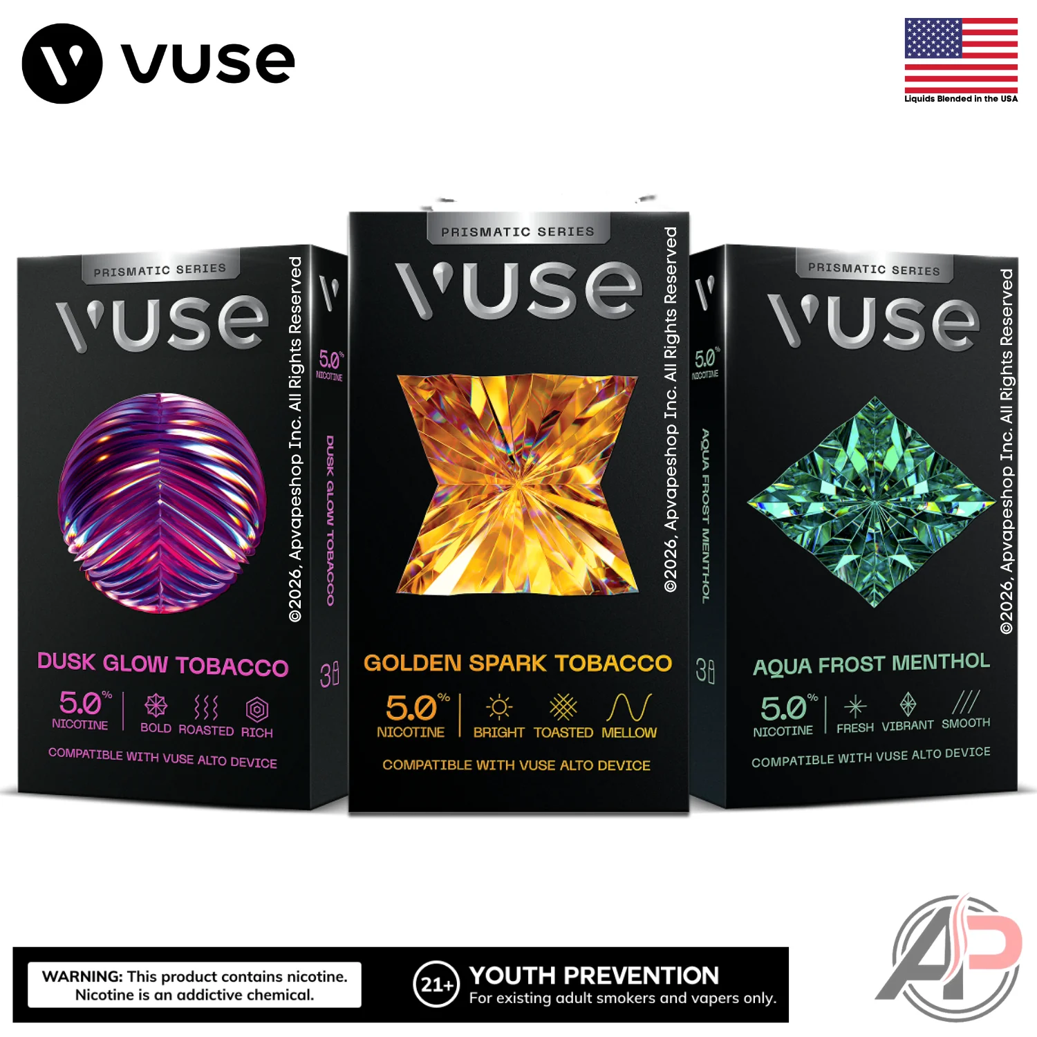 Vuse Alto Prismatic Dusk Glow Tobacco Pods 3 Pack - Image 2