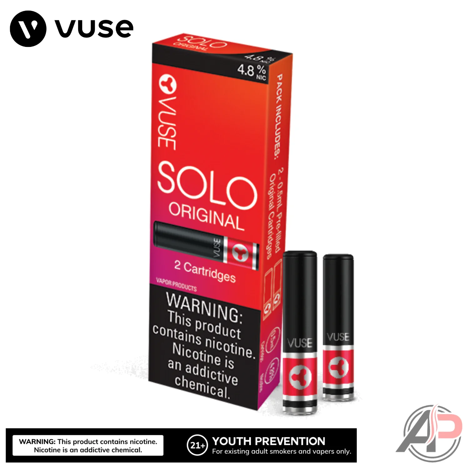 Vuse Solo Original Cartridge 2 Pack - Image 3